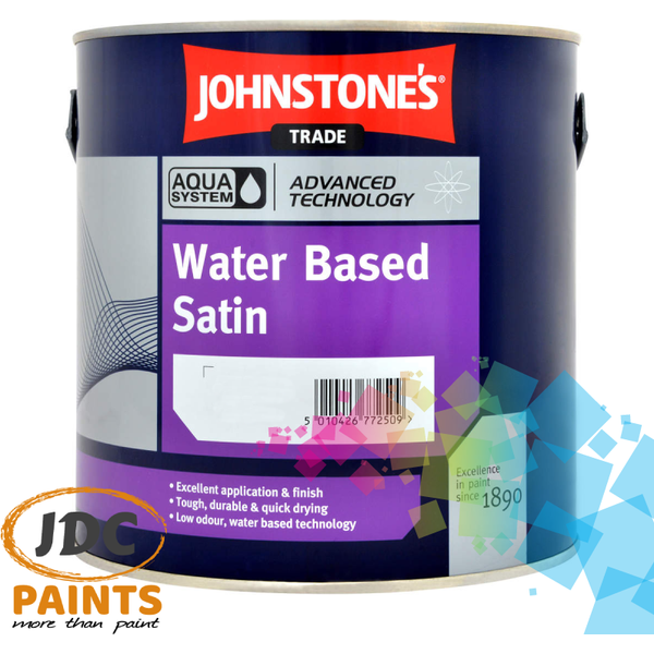 JOHNSTONES Trade Aqua Water Based Satin MIXED COLOUR JDC Paints Ltd