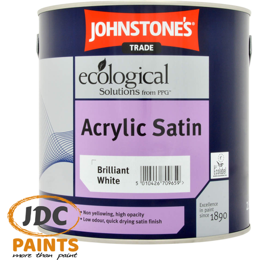 JOHNSTONES Trade Acrylic Satin Brilliant White