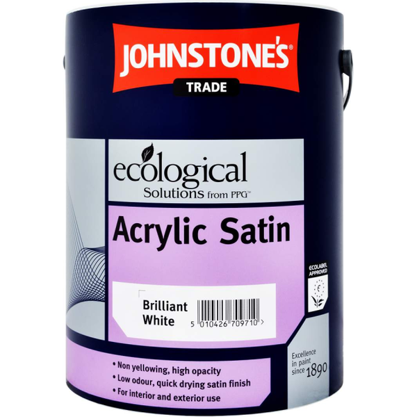 JOHNSTONES Trade Acrylic Satin Brilliant White