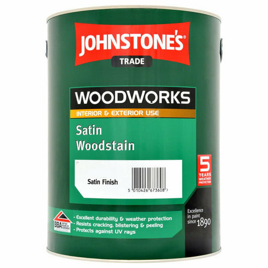 Johnstones Trade Woodstain Matt & Satin - ALL SIZES ALL COLOURS