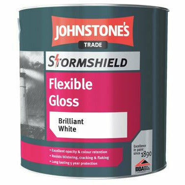 Johnstones Trade Stormshield Flexible Gloss Brilliant White 2.5L