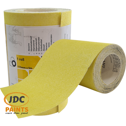 MIRKA HIOMANT ABRASIVE YELLOW OXIDE SANDPAPER 5M SANDING ROLL VARIOUS GRITS