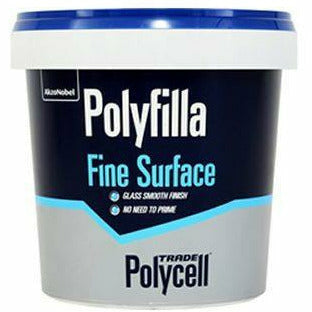POLYCELL FINE SURFACE POLYFILLA TUB 500GM