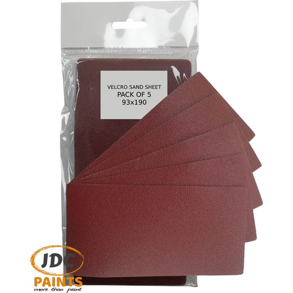 SAIT ABRASIVE SANDING SHEETS 93X190 VARIOUS GRITS P60-P120 PK5
