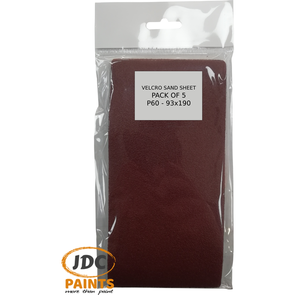 SAIT ABRASIVE SANDING SHEETS 93X190 VARIOUS GRITS P60-P120 PK5
