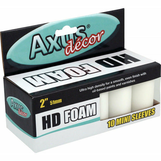 Axus White HD Foam Sleeves Pack of 10