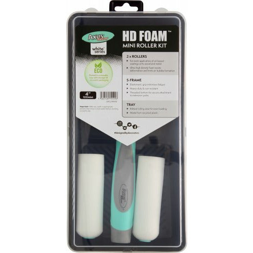 Axus White HD Foam Mini Kit 4 Inch 2X mini Sleeves Tray