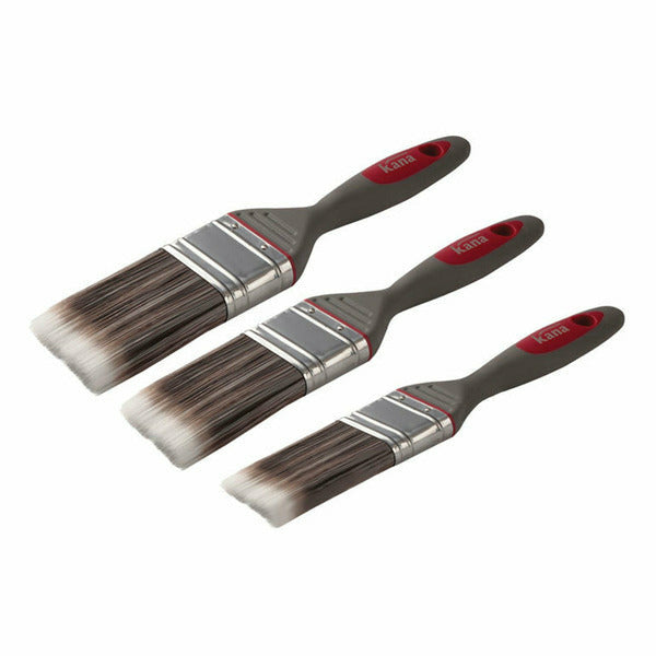 Kana Easy-Flo Soft Grip Brush Set 3 Piece