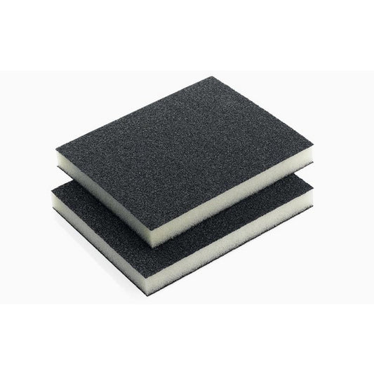 Indasa Abrasive Double Sided Sponge Pads 122 X 98 X 13mm - Pack of 10