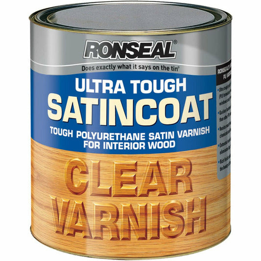 Ronseal Ultra Tough Satincoat Varnish Clear