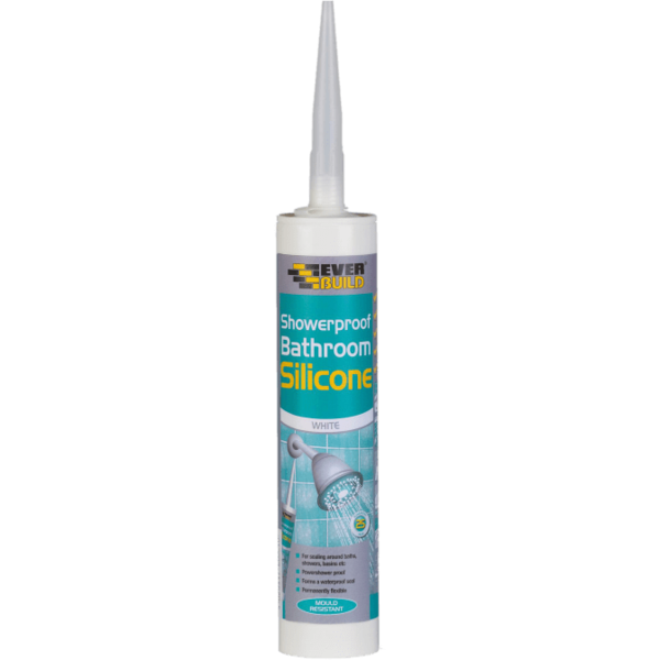 Everbuild Silicone Bathroom White 310ml