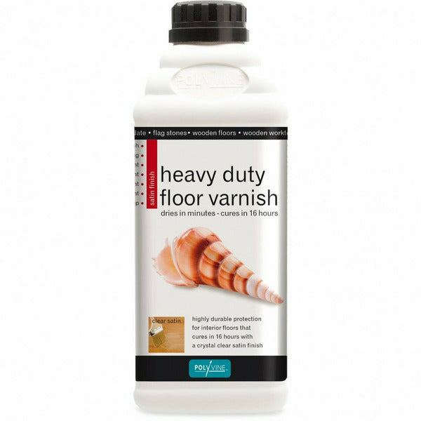 Polyvine Heavy Duty Floor Varnish Satin 1L