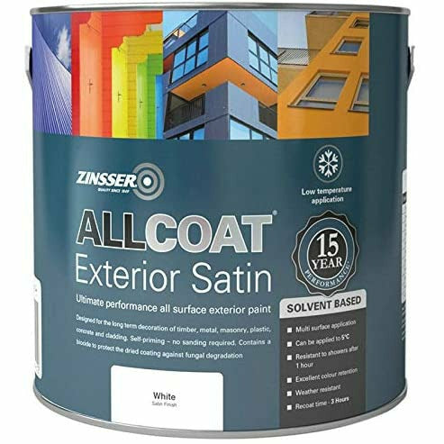 Zinsser Allcoat Exterior White Gloss Solvent