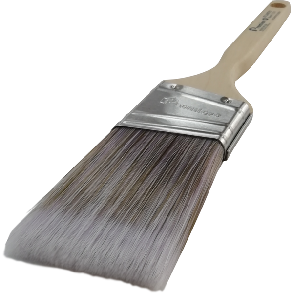 PREMIER HAND CRAFTED ANGLED PAINT BRUSH USA ATLANTIC FIRM BLEND POLYESTER 2.5INCH