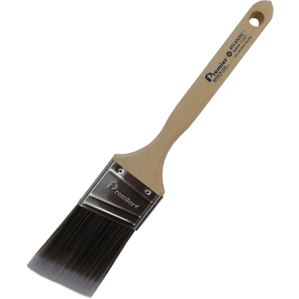 PREMIER HAND CRAFTED ANGLED PAINT BRUSH USA ATLANTIC FIRM BLEND POLYESTER 2INCH