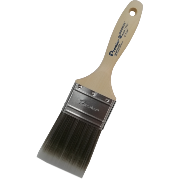 PREMIER HAND CRAFTED FLAT PAINT BRUSH USA BROOKLYN SOFT BLEND POLYESTER 1.5INCH