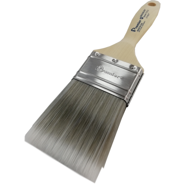 PREMIER HAND CRAFTED FLAT PAINT BRUSH USA BROOKLYN SOFT BLEND POLYESTER 1.5INCH