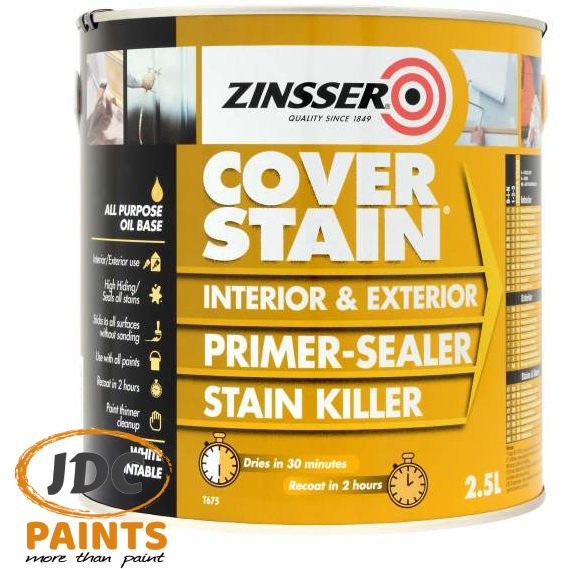 ZINSSER COVER STAIN VARIOUS SIZES