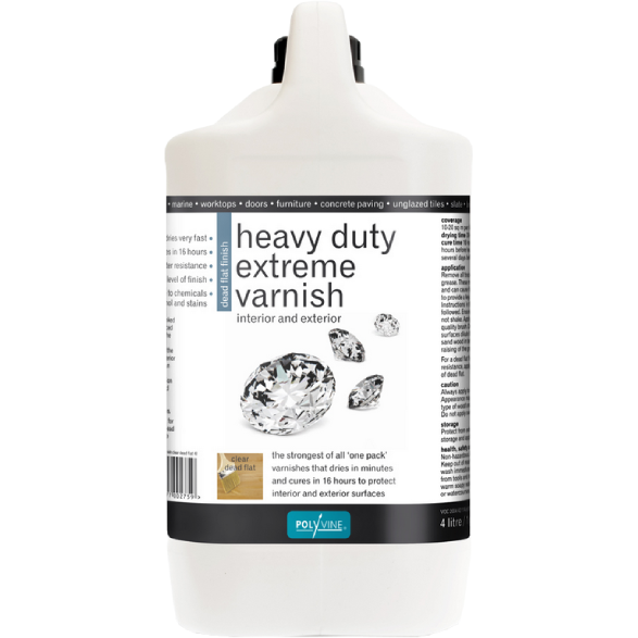 POLYVINE HEAVY DUTY EXTREME VARNISH DEAD FLAT / SATIN