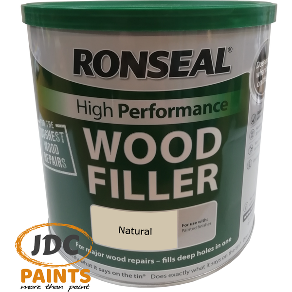 RONSEAL HIGH PERFORMANCE 2 PART WOOD FILLER WHITE & NATURAL