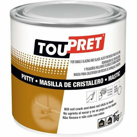 Toupret Glazing Putty White 1KG