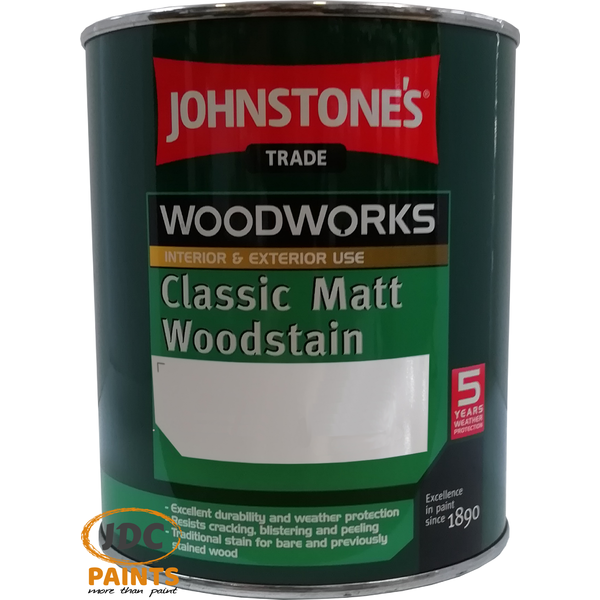 Johnstones Trade Woodstain Matt & Satin - ALL SIZES ALL COLOURS