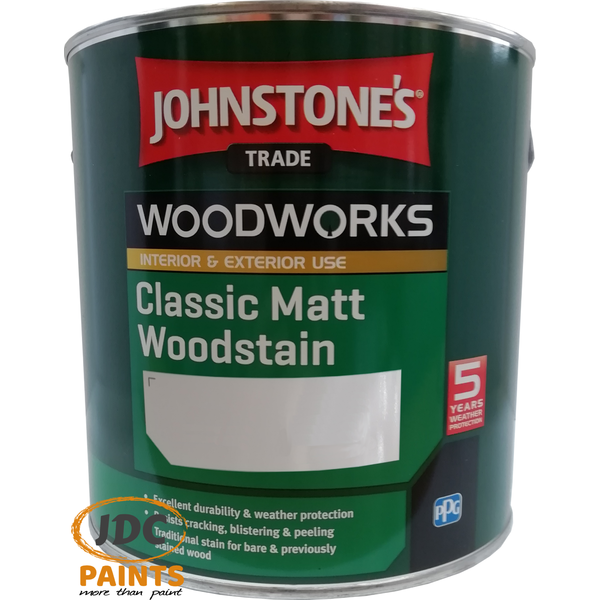 Johnstones Trade Woodstain Matt & Satin - ALL SIZES ALL COLOURS