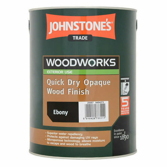 Johnstones Trade Quick Dry Opaque - WHITE / EBONY