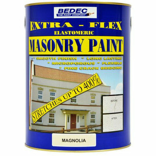 Bedec Extra Flex Masonry Paint 5L ALL COLOURS