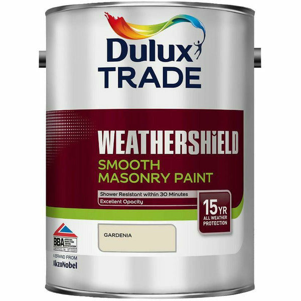 Dulux Trade Weathershield Smooth Masonry Paint Gardenia
