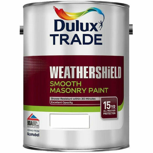 Dulux Trade Weathershield Smooth Masonry Paint Frosted Grey