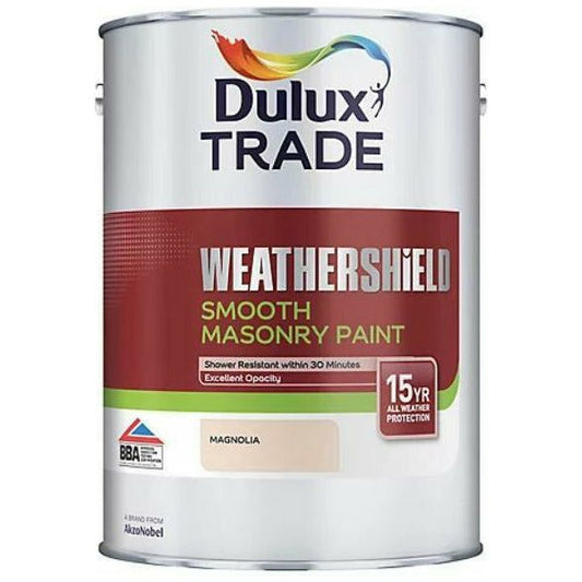 Dulux Trade Weathershield Smooth Masonry Paint Magnolia