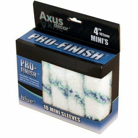Axus Blue Pro Medium Pile 4 Inch Roller Sleeves (pack of 10)