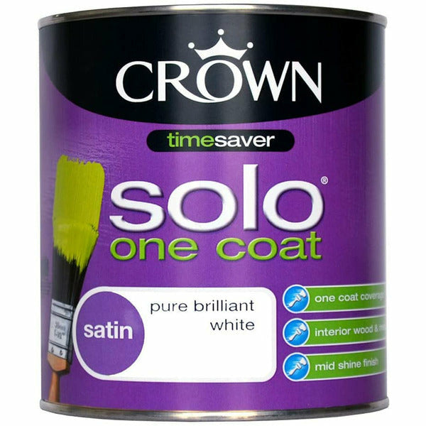 Crown Solo One Coat Satin Brilliant White