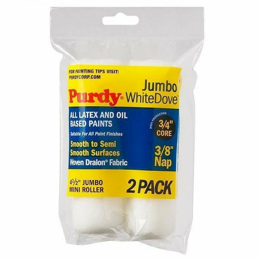 Purdy Jumbo White Dove Rad Roller Sleeve 2pk&6pk