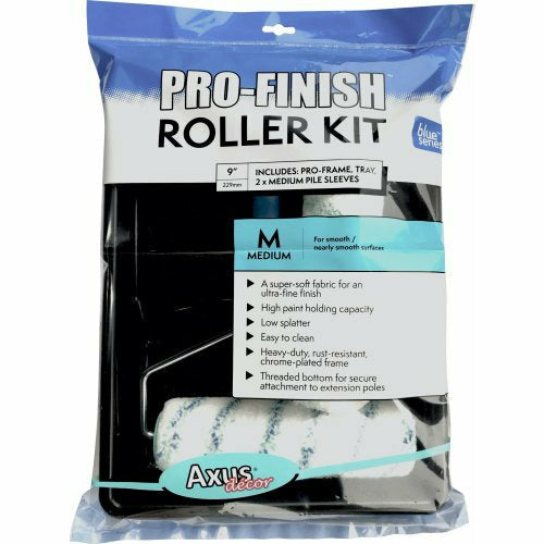 Axus Blue Pro Finish Twin Roller Kit 9 Inch