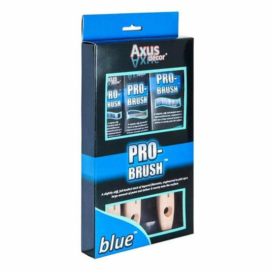 AXUS BLUE PRO-BRUSH 3 PAINT BRUSH SET 1INCH / 1.5INCH / 2INCH