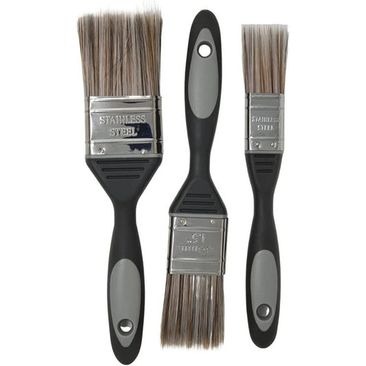 Ciret Value Synthetic Brush Grey / Black - Pack of 3