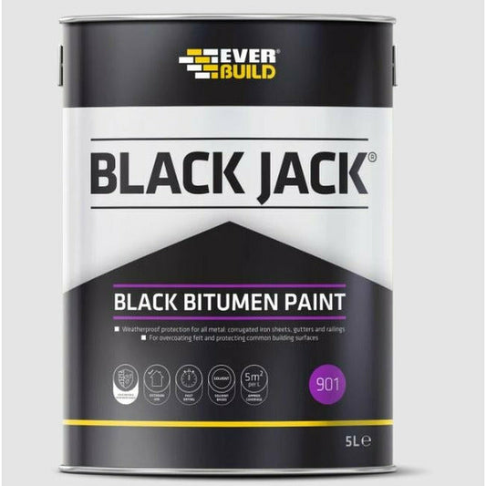 Everbuild Black Jack Bitumen Paint Black