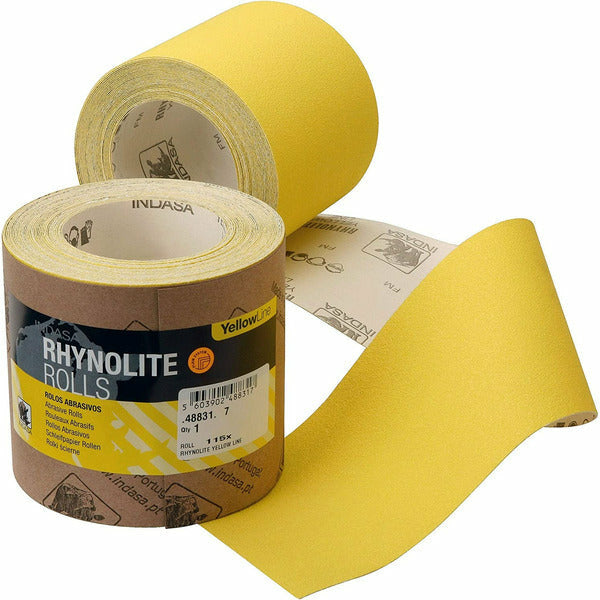 Indasa Rhynolite Yellowline Aluminium Oxide Paper Abrasive Roll
