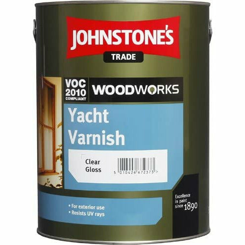 Johnstones Woodworks Yacht Varnish Clear Gloss
