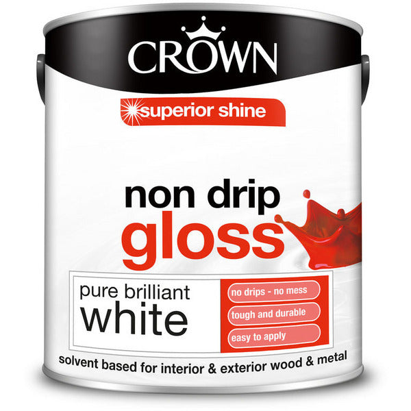 CROWN Non Drip Gloss Brilliant White