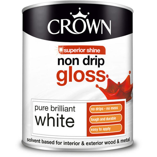 CROWN Non Drip Gloss Brilliant White