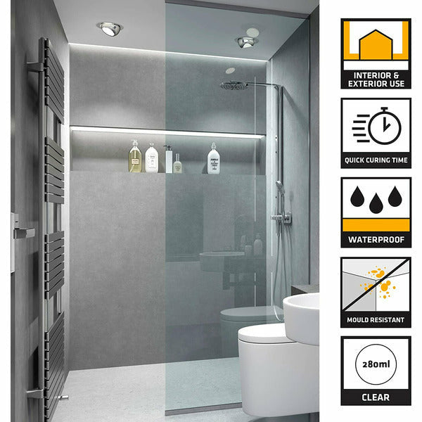 Everbuild Silicone / Bathroom Clear