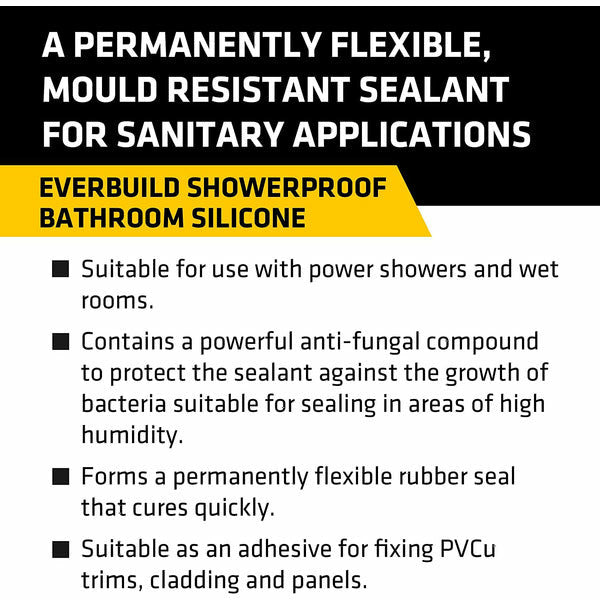 Everbuild Silicone / Bathroom Clear