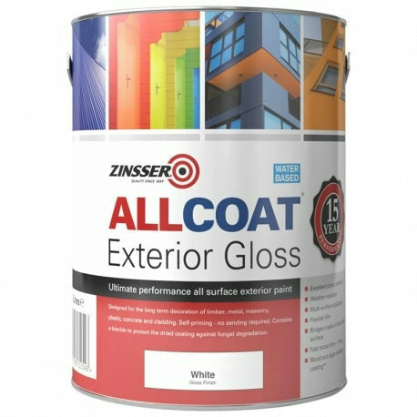 Zinsser Allcoat Exterior White Gloss 1L