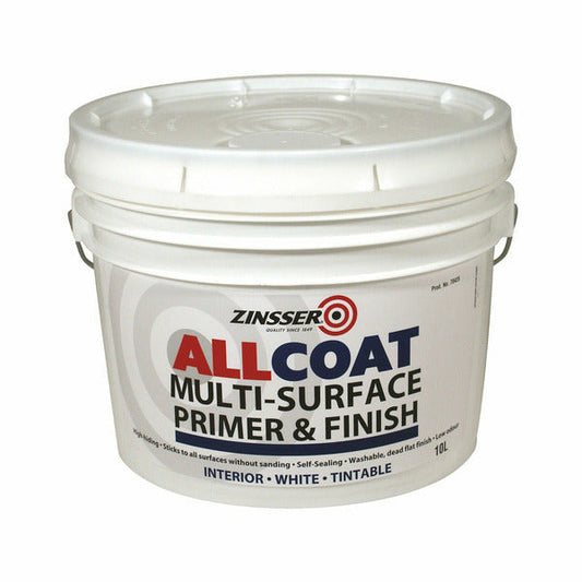 Zinsser Allcoat Interior Water Based White 10L