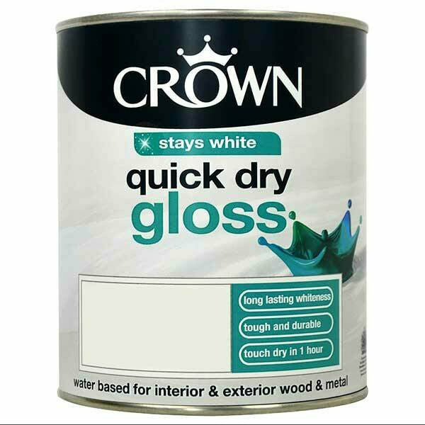 Crown Quick Dry Gloss Brilliant White