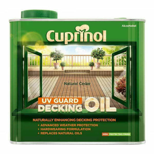 Cuprinol UV Guard Decking Oil 2.5L ALL COLOURS