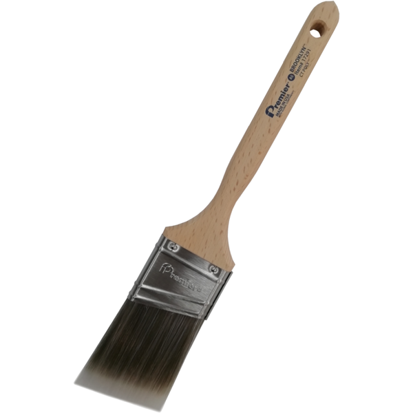 PREMIER HAND CRAFTED ANGLE PAINT BRUSH USA BROOKLYN SOFT BLEND POLYESTER 2.5INCH